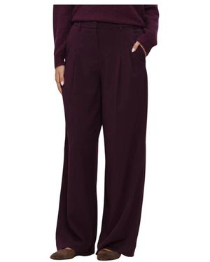 Moss Copenhagen Broeken ,Paars ,Polyester Henrika Hw Pants