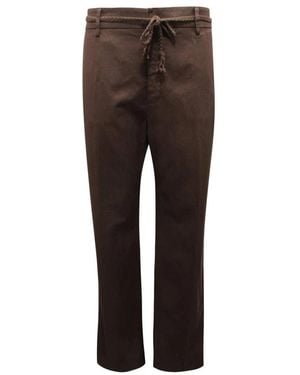 Mason's Straight Trousers - Brown