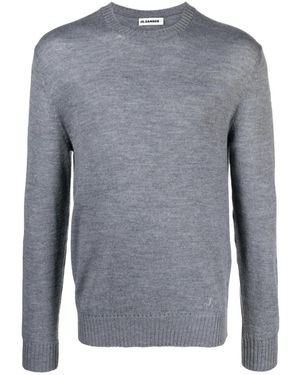 Jil Sander Round-Neck Knitwear - Grigio