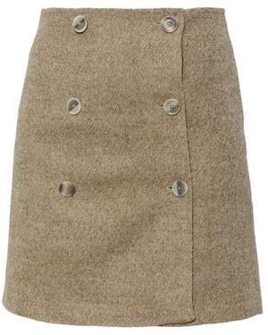 By Malene Birger Lima Wool Skirt - Naturel