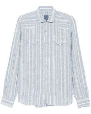 Barba Napoli Casual Shirts - Blue