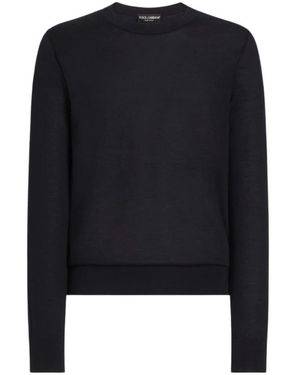 Dolce & Gabbana Rundhals-Strickware - Schwarz
