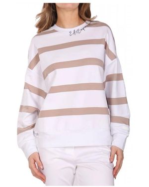 EA7 Sweatshirt Met Ronde Hals - Paars