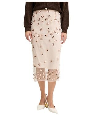 forte_forte Midi Skirts - Neutro