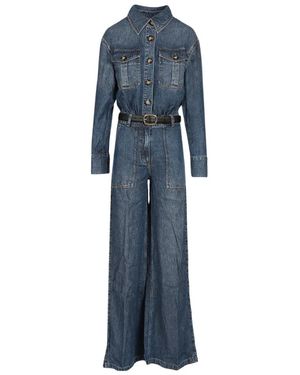 Self-Portrait Jumpsuits & Playsuits ,Blauw ,Kleedjes