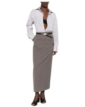 Maison Mihara Yasuhiro Maxi Skirts - Gris