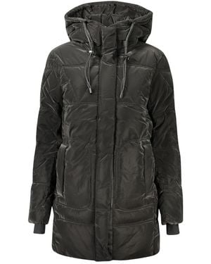 Desigual Jassen ,Zwart ,Polyester Priscilla Lange Jas