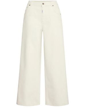 Ball Wide Jeans - White