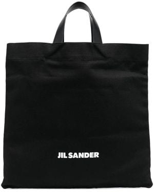 Jil Sander Square Book Tote - Schwarz