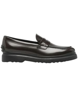 Tod's Calgary Leder Loafer - Schwarz