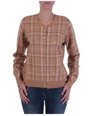 Elisabetta Franchi Korte Cardigan Met Logoknopen - Meerkleurig