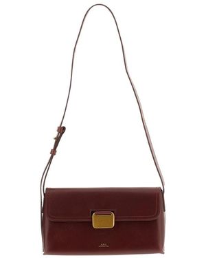 A.P.C. Shoulder Bags - Rosso