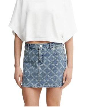 Michael Kors Bedruckter Jeansrock - Blau