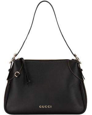 Gucci Tassen ,Zwart ,Leer Schoudertas