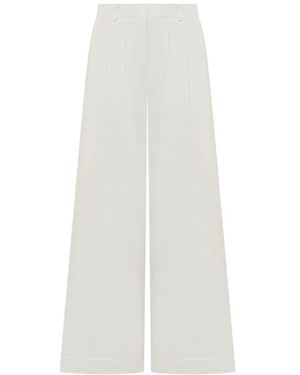 Palm Angels Wide Trousers - White