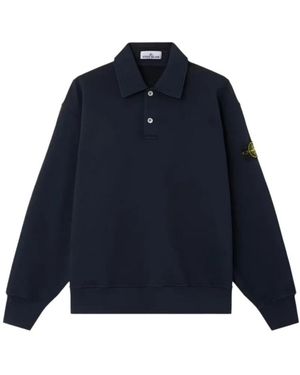 Stone Island V-Neck Knitwear - Bleu