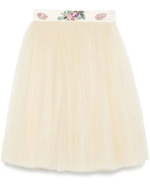 Bode Sunset Lily Midi-Rok - Naturel