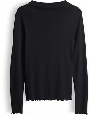 Opus Long Sleeve Top - Zwart