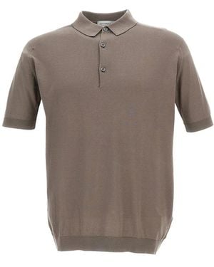 John Smedley Polo Shirts - Grey
