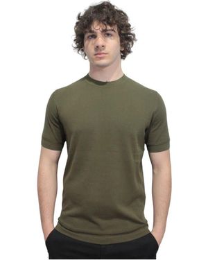 Liu Jo Baumwoll T-Shirt, Rundhals, Kurzarm - Grün