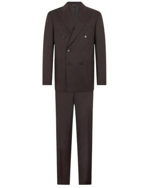 Brooks Brothers Double Breasted Suits - Black