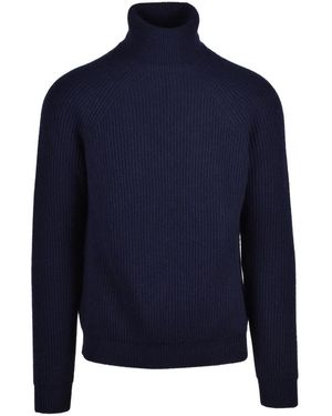 Alpha Studio Pullover Mit Rollkragen - Blau