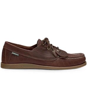 Sebago Campsides Leder Mokassin Schuhe - Braun