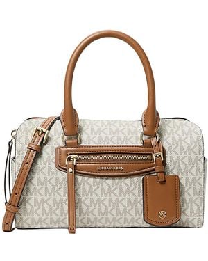 Michael Kors Tassen ,Wit ,Polyester Jet Set Travel Crossbody Bag - Bruin