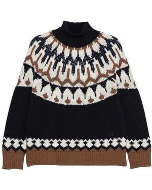 Ermanno Scervino Wollpullover Mit Rollkragen - Schwarz