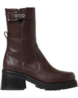 Ganni Heeled Boots - Marron
