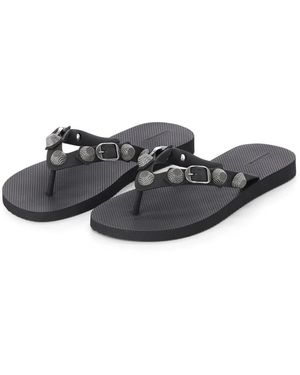Balenciaga Flip Flops - Negro