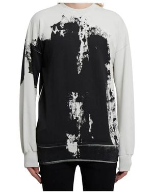 A_COLD_WALL* Hoodies & Sweatvesten ,Zwart ,Katoen Cotton Relaxed Crewneck Sweatshirt