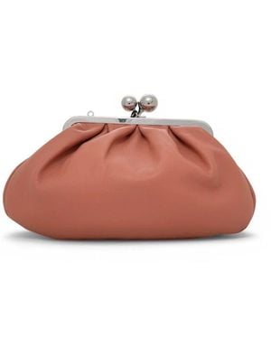 Weekend by Maxmara Weiche Leder-Schultertasche Mit Kette - Pink