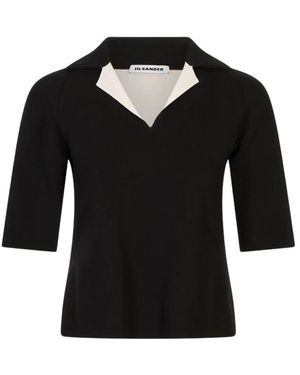 Jil Sander Polo Hemden - Zwart