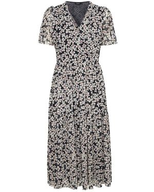 Soaked In Luxury Midi Dresses - Grey
