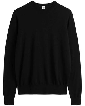 TOTEME Round-Neck Knitwear - Zwart