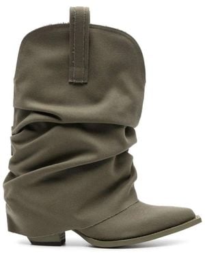 R13 Botas de vaquero holgadas - Verde