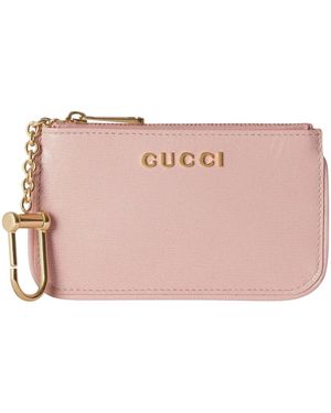 Gucci Script Ritshanger Sleutelhoes - Roze