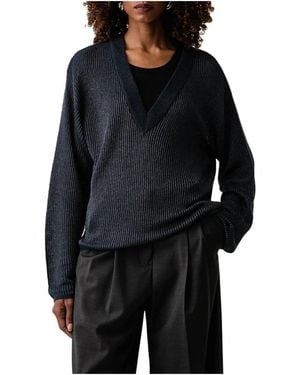 Patrizia Pepe V-Neck Knitwear - Negro