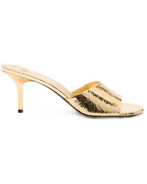 Jacquemus Schoenen ,Geel ,Nylon Cubisto Mule - Metallic