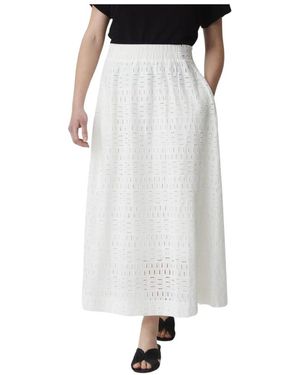 Alpha Studio Maxi Skirts - Blanco