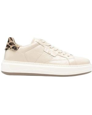 Woolrich Schoenen ,Leer Classic Court Band - Wit