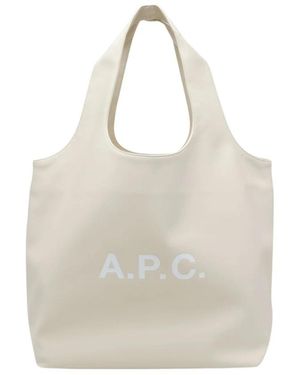 A.P.C. Tote Bags - Natural