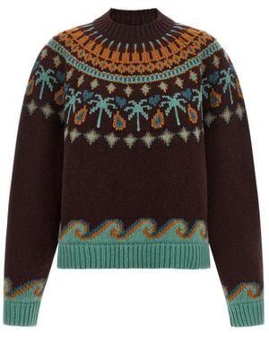 Alanui Round-Neck Knitwear - Verde