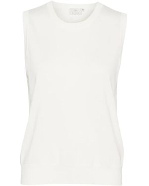 Kaffe Round-Neck Knitwear - Blanco