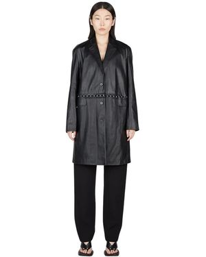 Paris Georgia Basics Single-Breasted Coats - Nero