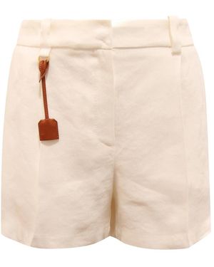 Elisabetta Franchi Short Shorts - Natural