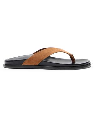 Stuart Weitzman Flip Flops - Brown