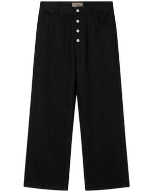 Carrera Wide Trousers - Nero
