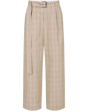 Iceberg Comfort Fit Geruite Broek - Naturel